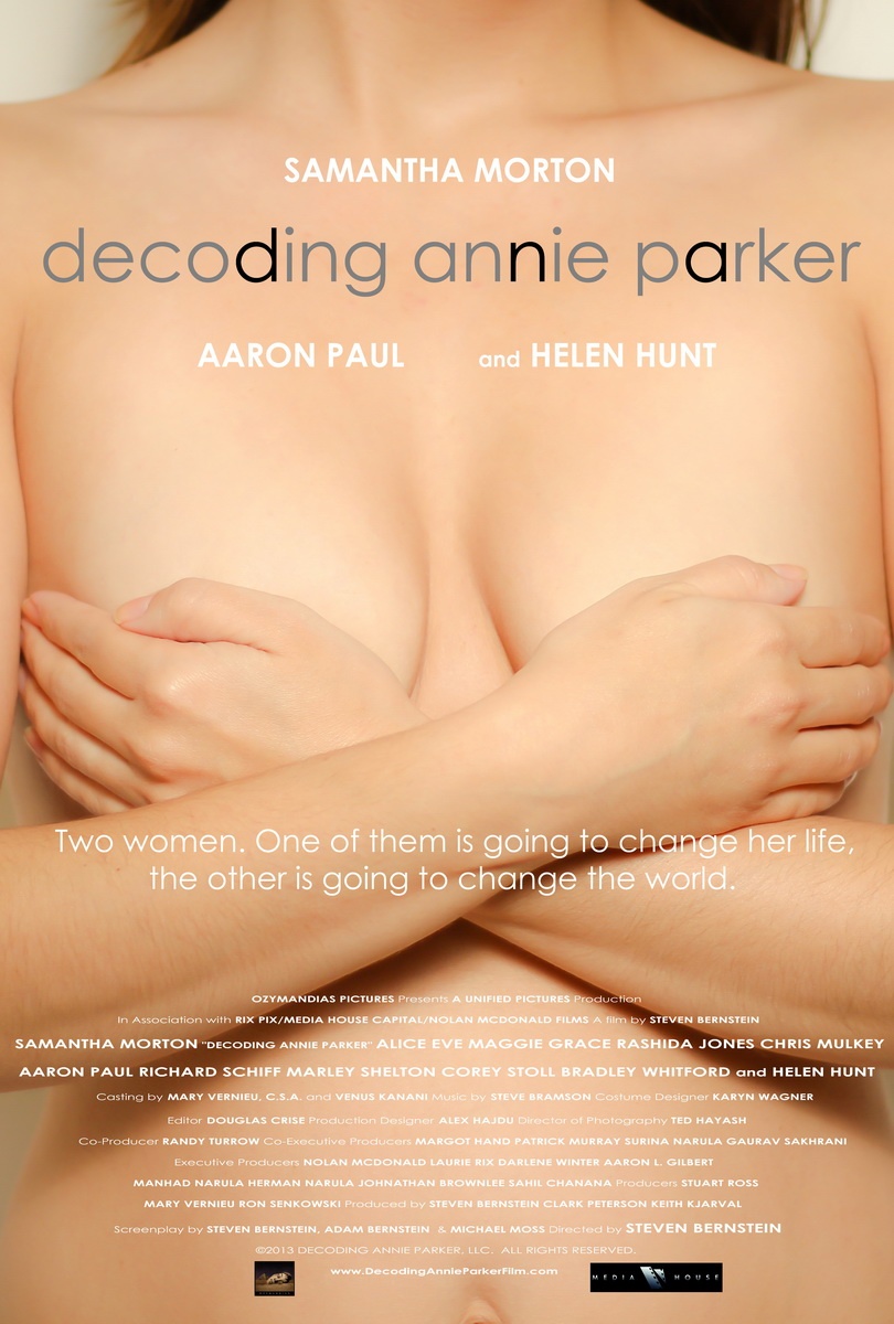 Decoding Annie Parker là một câu chuyện cảm động với nữ diễn viên Samantha Morton thủ vai chính. Bộ phim cũng đã giành được một số giải thưởng tại các Liên hoan phim nhỏ trên thế giới trong thời gian gần đây.