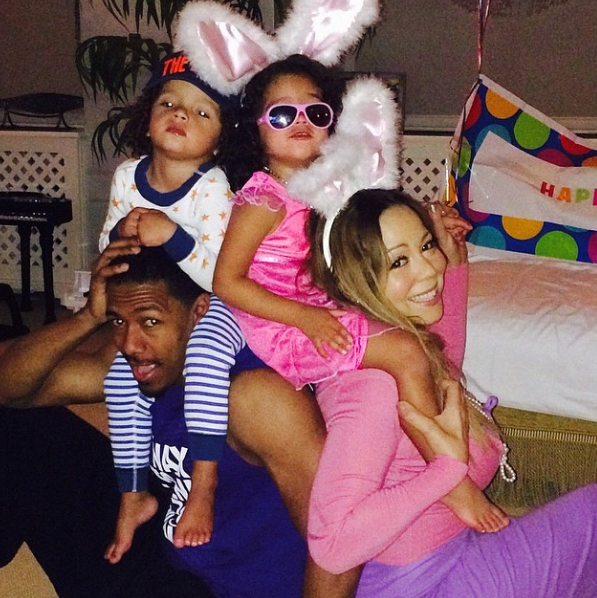 Gia đình của diva nhạc pop trong Lễ Phục sinh vừa qua.