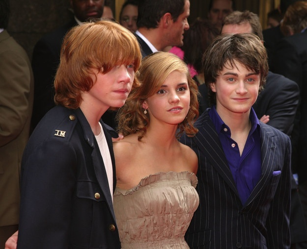 Bộ ba huyền thoại Rupert Grint, Emma Watson và Daniel Radcliffe của loạt phim Harry Potter.