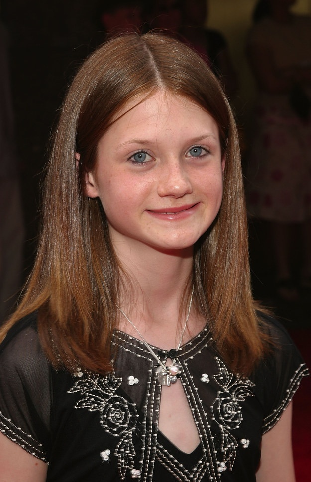 Bonnie Wright ( vai Ginny Weasley) trông bối rối một cách đáng yêu