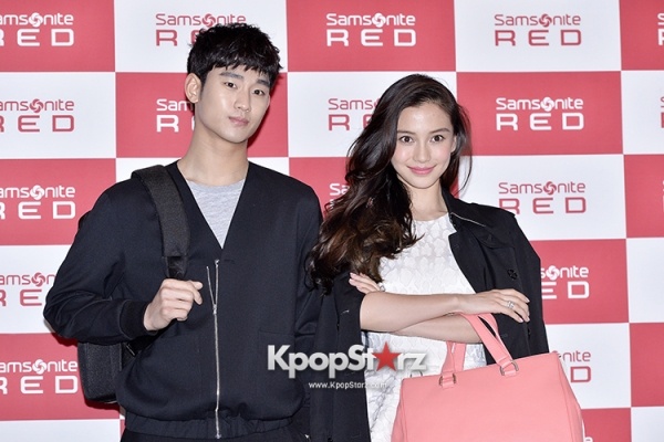 Kim Soo Hyun dự sự kiện cùng Angela Baby hồi đầu tháng 4, cat-xe của mỹ nam Hàn hiện đã vượt qua người đẹp Phạm Băng Băng.