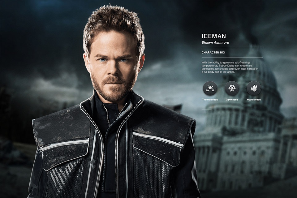 Với khả năng giảm nhiệt độ xuống dưới mức đóng băng, Iceman có thể tạo ra đạn băng, khiên băng và thậm chí bao phủ toàn thân bằng một lớp áo giáp băng.