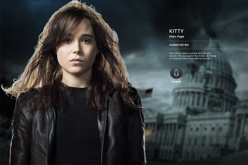 Kitty Pryde có khả năng đi xuyên qua các vật thể rắn. Là người trẻ nhất trong số các dị nhân, cô đóng một vai trò quan trọng trong cuộc chiến sinh tồn của họ.