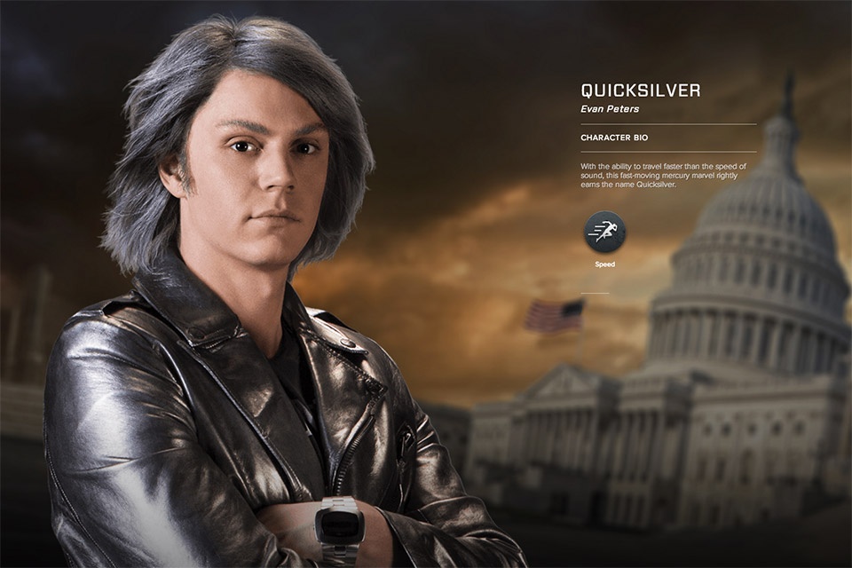 Với khả năng di chuyển nhanh hơn vận tốc âm thanh, anh chàng lanh lẹ này đóng một vai trò quan trọng trong nhiệm vụ giải cứu Magneto lẫn cuộc chiến sắp tới với các Sentinel của nhóm dị nhân.