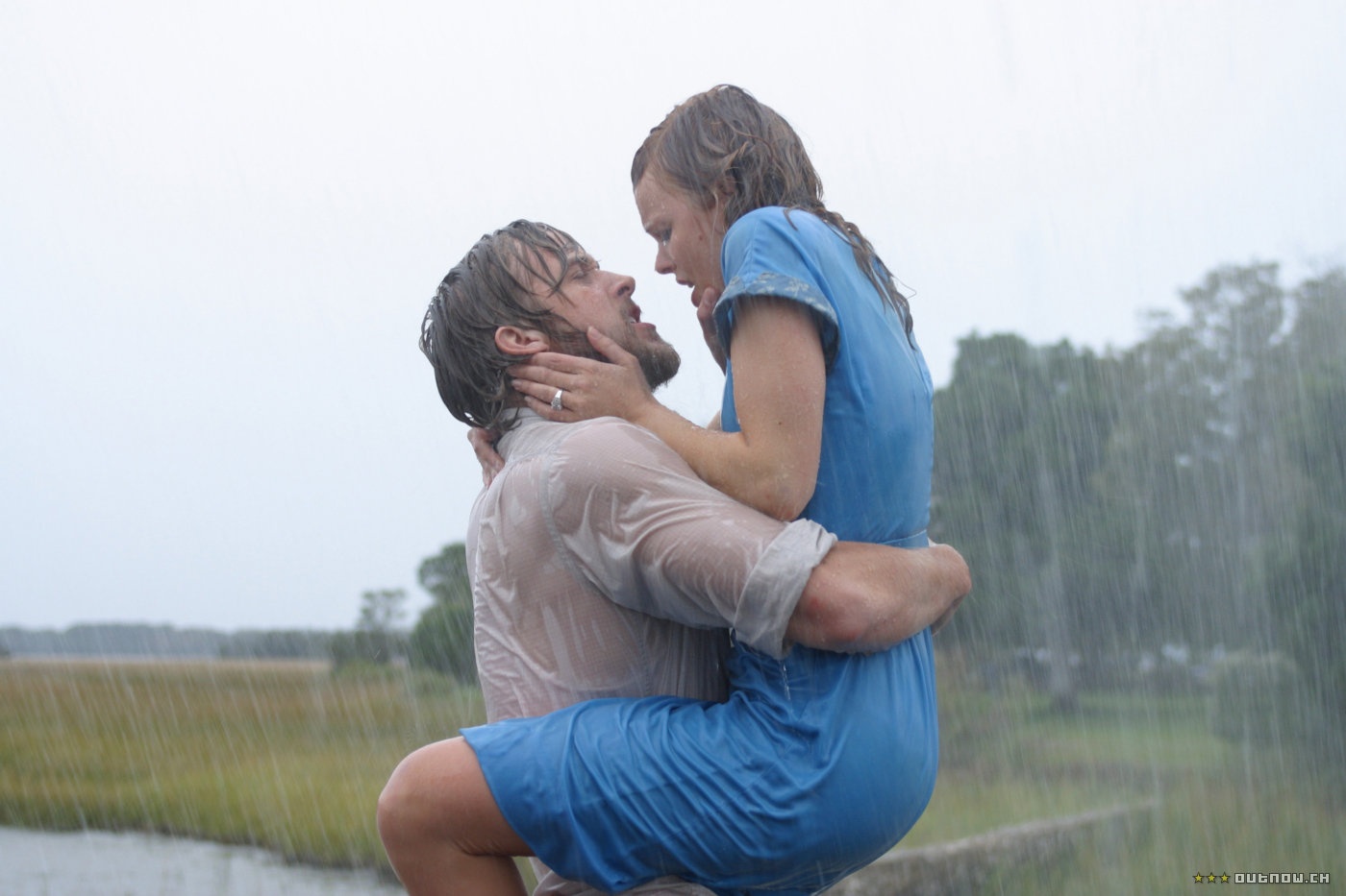 Một cảnh phim không thể nào quên của The Notebook.