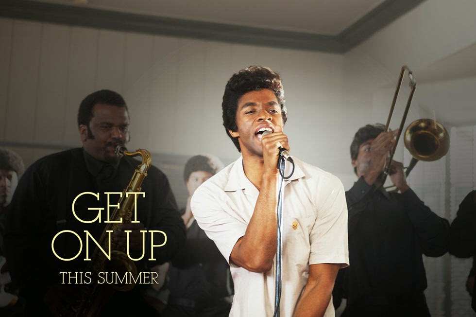 Get On Up (khởi chiếu Bắc Mỹ từ 1/8):  Nhìn qua, bộ phim tiểu sử về ông trùm của dòng nhạc soul sẽ chỉ có thể thu hút các khán giả lớn tuổi. Tuy nhiên, tới gần một nửa những phản hồi tích cực xung quanh Get On Up đến từ những khán giả thuộc độ tuổi ngoài 20 khi bộ phim ra mắt trailer đầu tiên. Get On Up được nhắc tới hơn 7.000 lần trên các mạng xã hội sau khi trailer ra mắt được 24 tiếng.