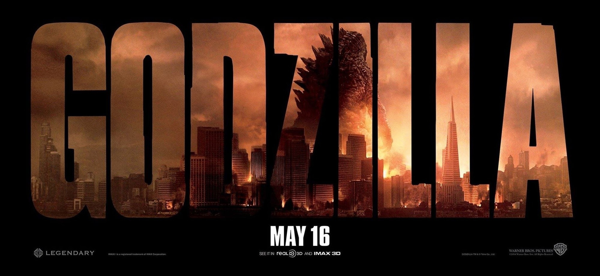 Bộ phim Godzilla phiên bản 2014 sẽ ra mắt khán giả Việt Nam từ ngày 16/5, dưới định dạng 3D và 2D Digital.