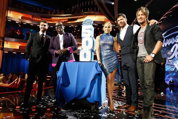 American Idol cán mốc 500 tập.