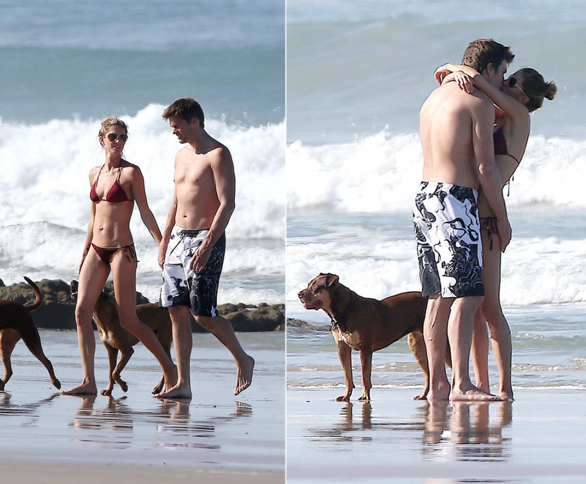 Đã bên nhau được 5 năm nhưng cặp vợ chồng người mẫu Gisele Bundchen và Tom Brady vẫn say sưa quấn quýt nhau trong kỳ nghỉ ở bãi biển Costa Rica hồi cuối tháng 3. Tại đây cặp vợ chồng có nhiều khoảnh khắc lãng mạn tình cảm.