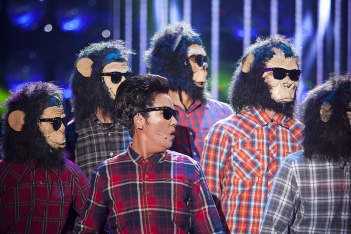 Ngan Quynh hoa than thanh Bruno Mars hinh anh