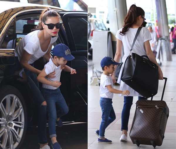 Mới đây nhất, Subeo được mẹ Hà đưa đi lưu diễn cùng nhân dịp nghỉ cuối tuần. Hình ảnh cậu bé 4 tuổi xuất hiện ở sân bay trở nên khá quen thuộc.