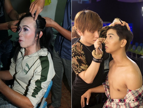 Hậu trường giả gái của 2 bố con Hoài Linh - Hoài Lâm.