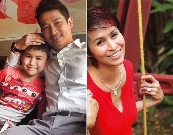 Trong  cuộc hôn nhân với doanh nhân Hoàng Anh và người vợ hiện tại Mạc Anh Thư, Huy Khánh đều 2 lần làm bố và các con anh thường giống mẹ hơn bố. Cậu con trai Ghini có đôi mắt đặc trưng của mẹ Hoàng Anh, còn chiếc mũi dọc dừa được thừa hưởng từ bố.