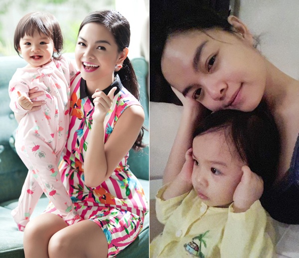 Bella (tên thật là Nguyễn Phạm Tuệ Lâm) – con gái đầu của vợ chồng ca sĩ Phạm Quỳnh Anh – ông bầu Quang Huy sở hữu nét bụ bẫm đáng yêu, đặc biệt ở đôi mắt to đen thừa hưởng từ mẹ cùng nụ cười tươi tắn.