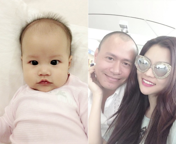 Trong những bức ảnh của gia đình cựu người mẫu cho thấy bé Anna có nhiều nét thừa hưởng từ bố hơn mẹ. Cụ thể, gương mặt cùng đôi mắt và khuôn  miệng Anna được “sao chép” từ người bố. 