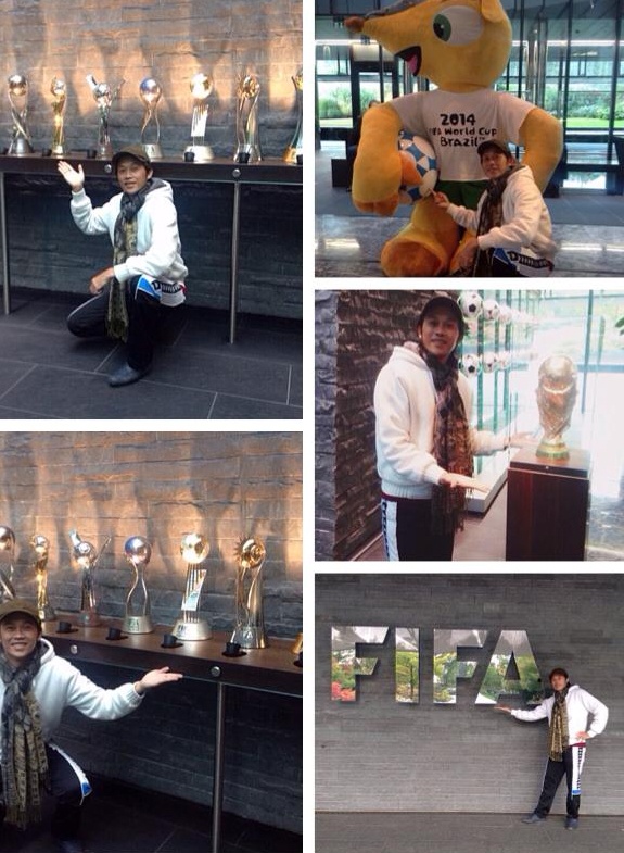 Rạng sáng ngày 13/6 (theo giờ Việt Nam), lễ khai mạc World Cup 2014 đã diễn ra ở sân Arena Corinthians, Brazil. Để hưởng ứng không khí World Cup đang tràn ngập ở nhiều nơi trên thế giới, Hoài Linh đã khoe ảnh chụp cùng những chiếc cúp FIFA World Cup và linh vật của mùa World Cup 2014 trên mạng xã hội.