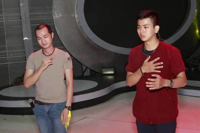 Hoai Lam - Minh Thuan vat va tap luyen truoc dem chung ket hinh anh