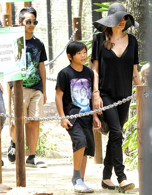 Pax Thiên cũng muốn học theo mẹ Angie.