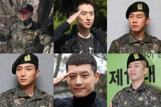 Trong 6 tháng tới loạt sao Hàn sẽ trở lại từ quân đội.