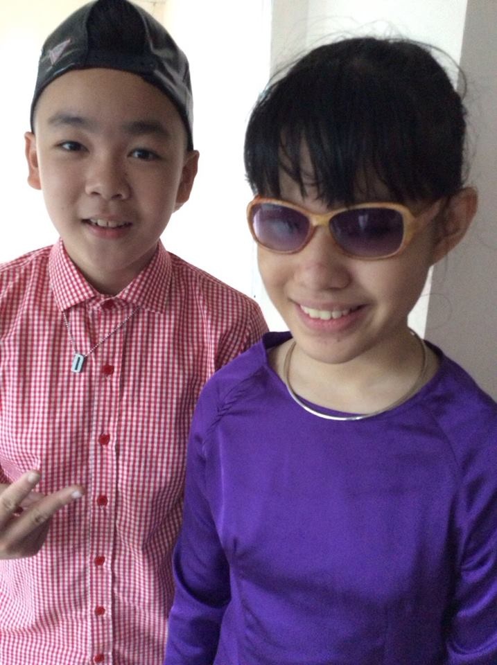 Đức Anh thân thiết cùng Ngọc Anh.