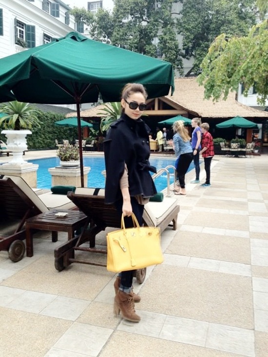 4 chiếc túi Hermes của Minh Hằng bao gồm sắc vàng rực rỡ...