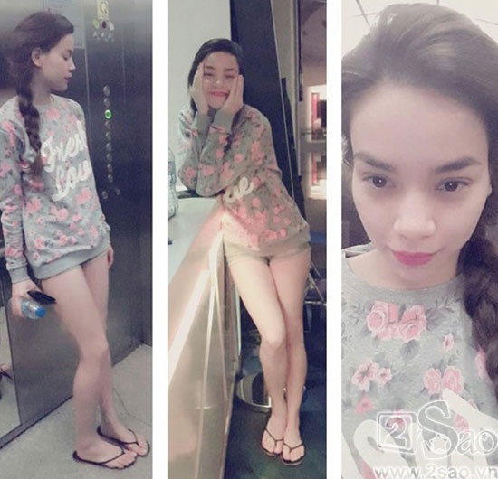 Hồ Ngọc Hà tuy thường bị chê với thân hình quá gầy nhưng khi diện short cô khiến nhiều người phải mê mẩn với cặp đùi