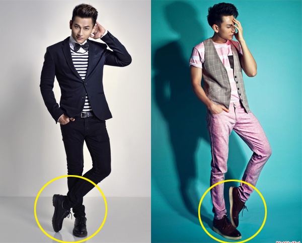 Trong hồ sơ công khai,  thủ lĩnh Isaac của nhóm 365 được khai cao 1m72 nhưng anh phải nhờ cậy nhiều đến giày độn trong các shoot hình, sân khấu hay đời thường.  