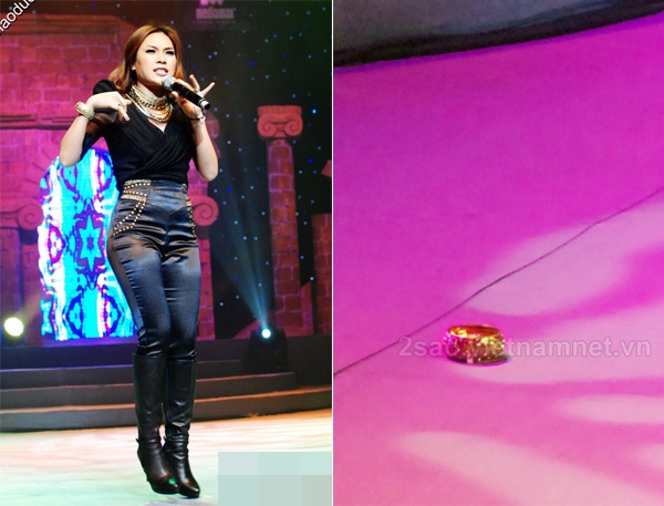 Là ca sĩ thường khuấy động sân khấu âm nhạc, Mỹ Tâm đem hết nội lực vào từng ca khúc. Hình ảnh nữ ca sĩ nhảy nhót, lắc tóc mỗi khi diễn sung sức không còn lạ với khán giả. Một lần, giọng ca Đà Nẵng vẫn biểu diễn hết mình dù đang bị sái cổ vì căng cơ, trong khi trình diễn, chiếc lắc tay của cô bị văng xuống nền. 