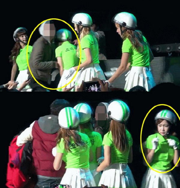 Tháng 11 năm ngoái, nhóm Crayon Pop có buổi diễn tại một sân khấu ca nhạc thì bất ngờ một người đàn ông dưới khán đài chạy lên. Người này định hướng về phía thành viên ChoA để ôm cô nhưng đã bị chặn lại, riêng ChoA hoảng sợ lùi lại, gương mặt cô tỏ ra sợ hãi. Sau đó công ty quản lý của Crayon Pop nhanh chóng vào cuộc trấn an người hâm mộ cũng như điều tra về người đàn ông kia. 