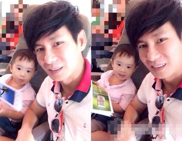 Ngoài ông bố điển trai, bé Rio còn thừa hưởng miệng xinh từ mẹ Minh Hà. Sắp tới gia đình nam ca sĩ Khi người đàn ông khóc sẽ đón thêm thành viên mới.