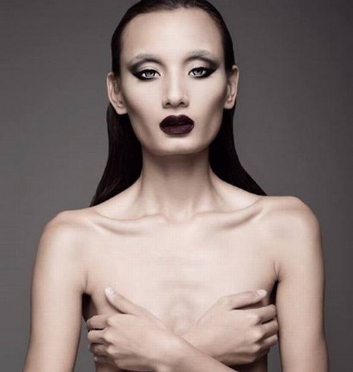 Người mẫu đi lên từ cuộc thi Vietnam’s Next Top Model cũng từng bán nude nhưng bị chê vì phong cách trang điểm đậm khiến cô bị ví như người ngoài hành tinh.