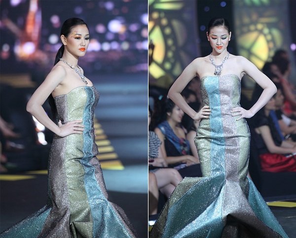 Từng là chân dài sau đó chuyển sang lĩnh vực ca hát, đóng phim, tháng 1/2013, Maya trở lại sàn catwalk trong chương trình Đẹp Fashion Show 11. Trong thiết kế được làm từ chất liệu vải cứng, Maya khó khoe được đường cong, thậm chí khiến vòng 3 của cô biến mất, bểu cảm gương mặt của nữ ca sĩ cũng không còn chuyên nghiệp. 
