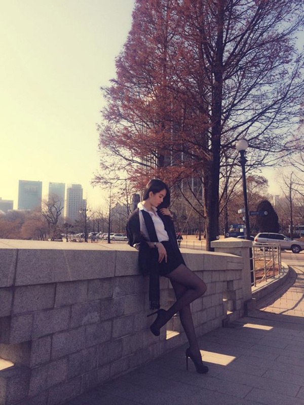 Lần mới đây nhất cô đến Hàn Quốc là hồi tháng 1 năm nay 