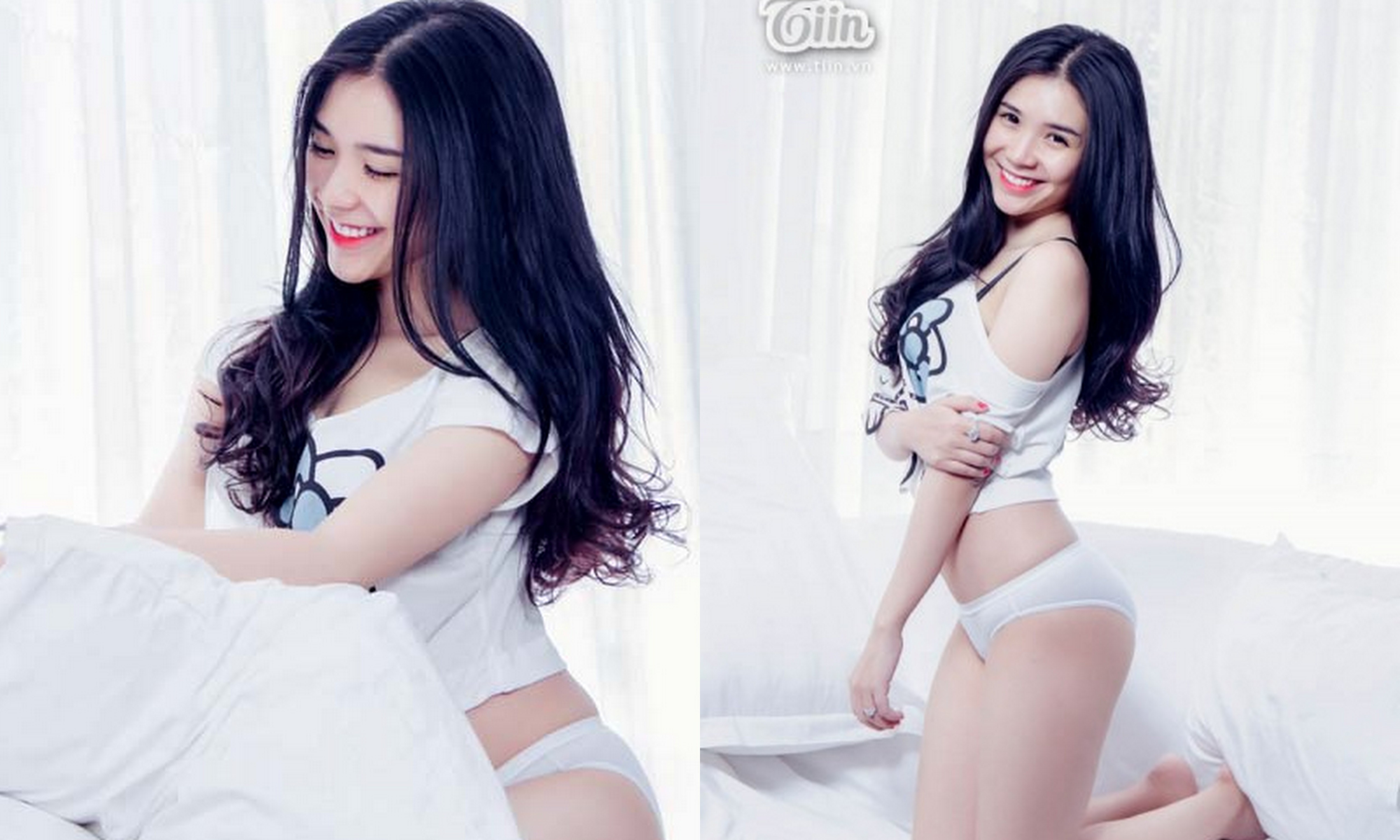 cô nữ sinh trường ĐH Văn Hoá cũng đang có không ít những dự định táo bạo để tiến bước vào showbiz. Mới đây, cô đã cùng ca sĩ Tuấn Hưng, Minh Vương, xuất hiện trong MV quảng cáo của một hãng bia nổi tiếng thế giới.