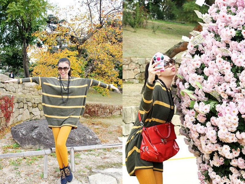 Trong cái lạnh se se và ánh nắng vàng rượm, Trà Ngọc Hằng tận hưởng khoảng thời gian đẹp nhất trong năm của xứ sở những bộ phim tình cảm lãng mạn. Lần gần đây Trà Ngọc Hằng quay lại Hàn là hồi tháng 6 vừa qua.