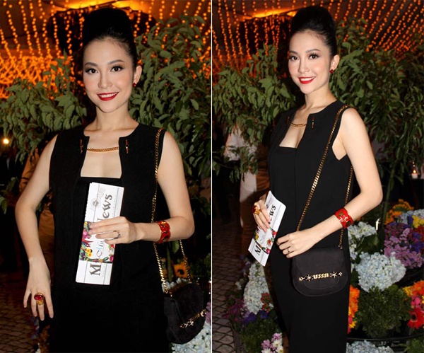 Đầu năm 2012, diễn viên múa Linh Nga mang thai đứa con đầu lòng sau 2 năm kết hôn. Tại một sự kiện họp báo Miss Sport diễn ra vào cuối tháng 4, Linh Nga xuất hiện với bộ đồ đen và túi xách nhỏ cùng tông màu. Trong lúc tạo dáng chụp ảnh, nữ diễn viên múa luôn cầm theo tờ báo đặt hờ trước bụng cùng túi xách nhỏ luôn áp sát. 