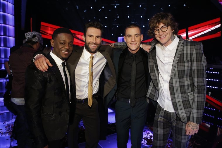 Adam và cùng top 3 Matt McAndrew, Chris Jamison và Damien.