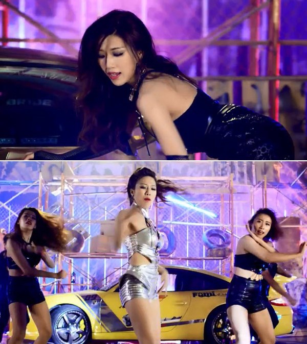 Trong MV, Trang Pháp khoe vũ đạo sôi động bên chiếc xế hộp xen kẽ với những cảnh quay trong phim, lời ca khúc cũng gắn liền với những đường đua. 