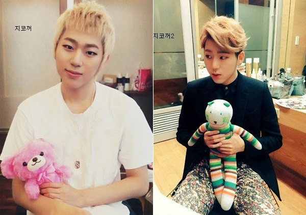 Trưởng nhóm Block B – Zico cũng là một fan của thú nhồi bông. 