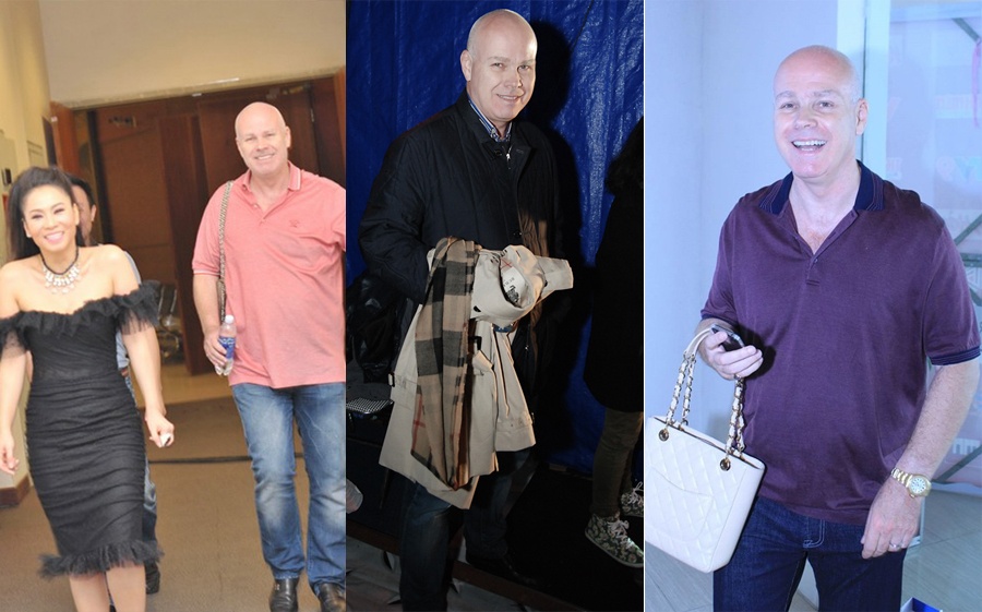 Báo giới đã khá quen thuộc với hình ảnh người đàn ông ngoại quốc hộ tống Thu Minh, xách đồ cho cô, ân cần kiểm tra lại trang phục cho vợ ở hậu trường. Trong lúc bà xã biểu diễn, “White Bear” ngồi dưới hàng ghế khán giả chăm chú xem vợ hát. 