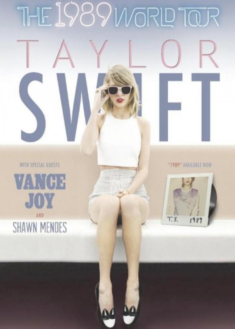 Poster tour diễn thế giới mới của Taylor.