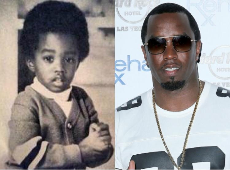 Khi còn là một cậu bé, P. Diddy (tên thật là Sean Combs) đã biết cách tạo dáng, nhìn thẳng vào ống kính nhưng vẫn toát lên nét ngây thơ.