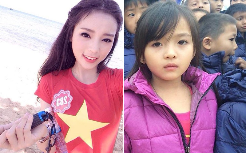 Ngày 19/12/2014, trên nhiều diễn đàn mạng xã hội xuất hiện hình ảnh bé gái có gương mặt xinh xắn cùng thần thái giống hệt tân Hoa hậu Việt Nam Nguyễn Cao Kỳ Duyên. Rất nhanh sau đó, bức ảnh về cô bé này đã được Fanpage do người hâm mộ Kỳ Duyên lập nên đăng tải lại. Khi PV Zing.vn liên hệ với Đàm Văn Linh - người sở hữu bức ảnh, anh cho biết em bé trong hình được chụp ở chương trình từ thiện Cơm có thịt tại huyện Mường Lát, tỉnh Thanh Hoá. Qua một lần trao đổi ảnh về chuyến đi với bạn bè, anh thấy bé đáng yêu nên lấy làm ảnh đại diện Facebook rồi vô tình tạo lên cơn sốt tò mò.