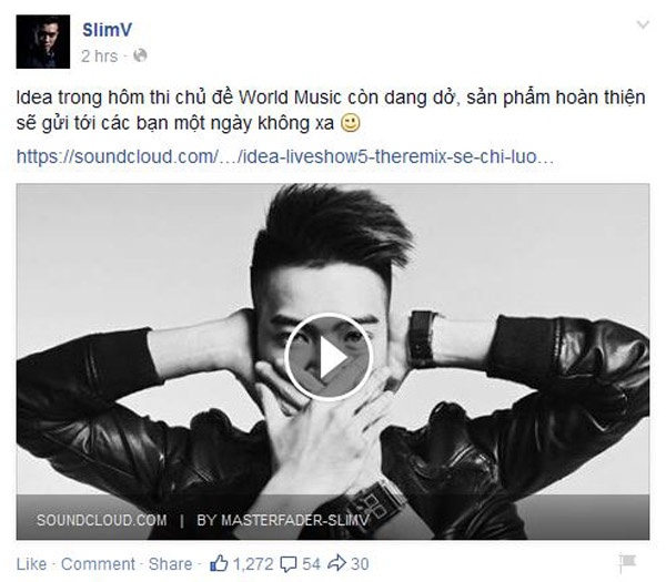 Producer SlimV hé lộ về màn trình diễn.