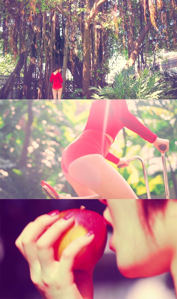 Hình ảnh trong teaser của ca khúc Apple.