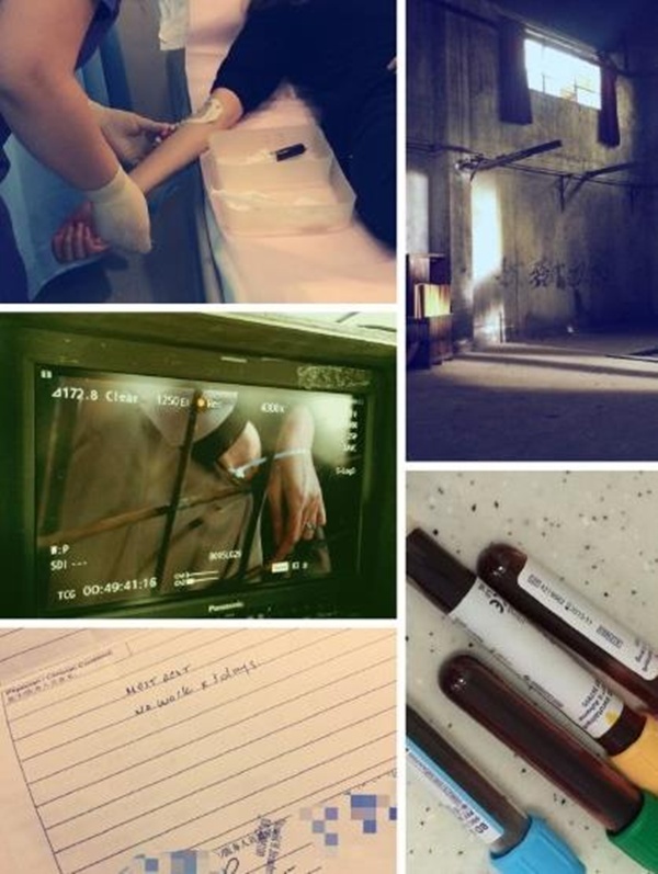 Hình ảnh Đường Yên nhập viện.