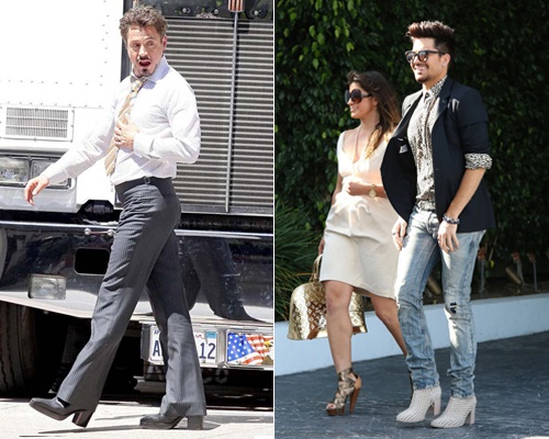 6 sao nam Hollywood bi bat gap di giay cao got hinh anh