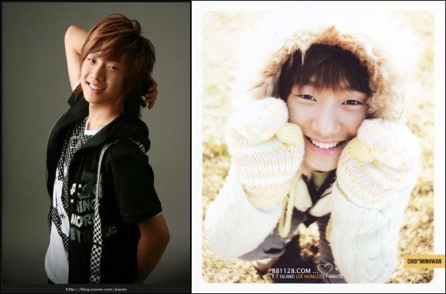 Chỉ cao 1m71, tay trống của FT Island - Minhwan có vóc dáng nhỏ nhắn hơn những thành viên còn lại. Điều này vô tình giúp Minhwan là người đáng yêu nhất trong nhóm.  