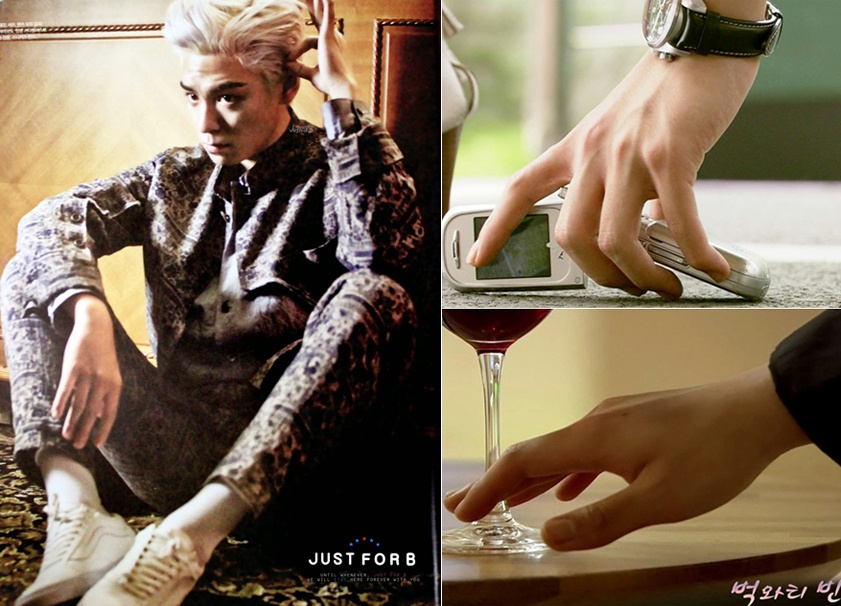 Cận cảnh đôi tay của T.O.P – ca sĩ nổi tiếng với gương mặt ngầu lạnh lùng của nhóm Big Bang.