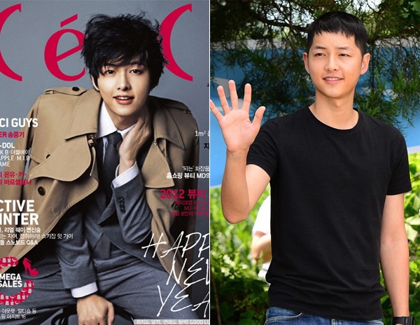 Mỹ nam màn ảnh Hàn Song Joong Ki trông giản dị và có phần ngố tàu với kiểu tóc anh lính. Tháng 5 tới, Song Joong Ki sẽ xuất ngũ. 
